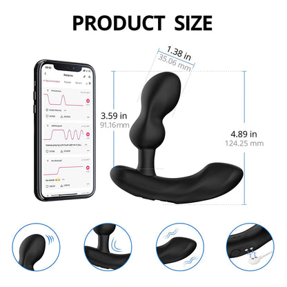Lovense Edge 2 Bluetooth Remote-Controlled Adjustable Prostate Massager