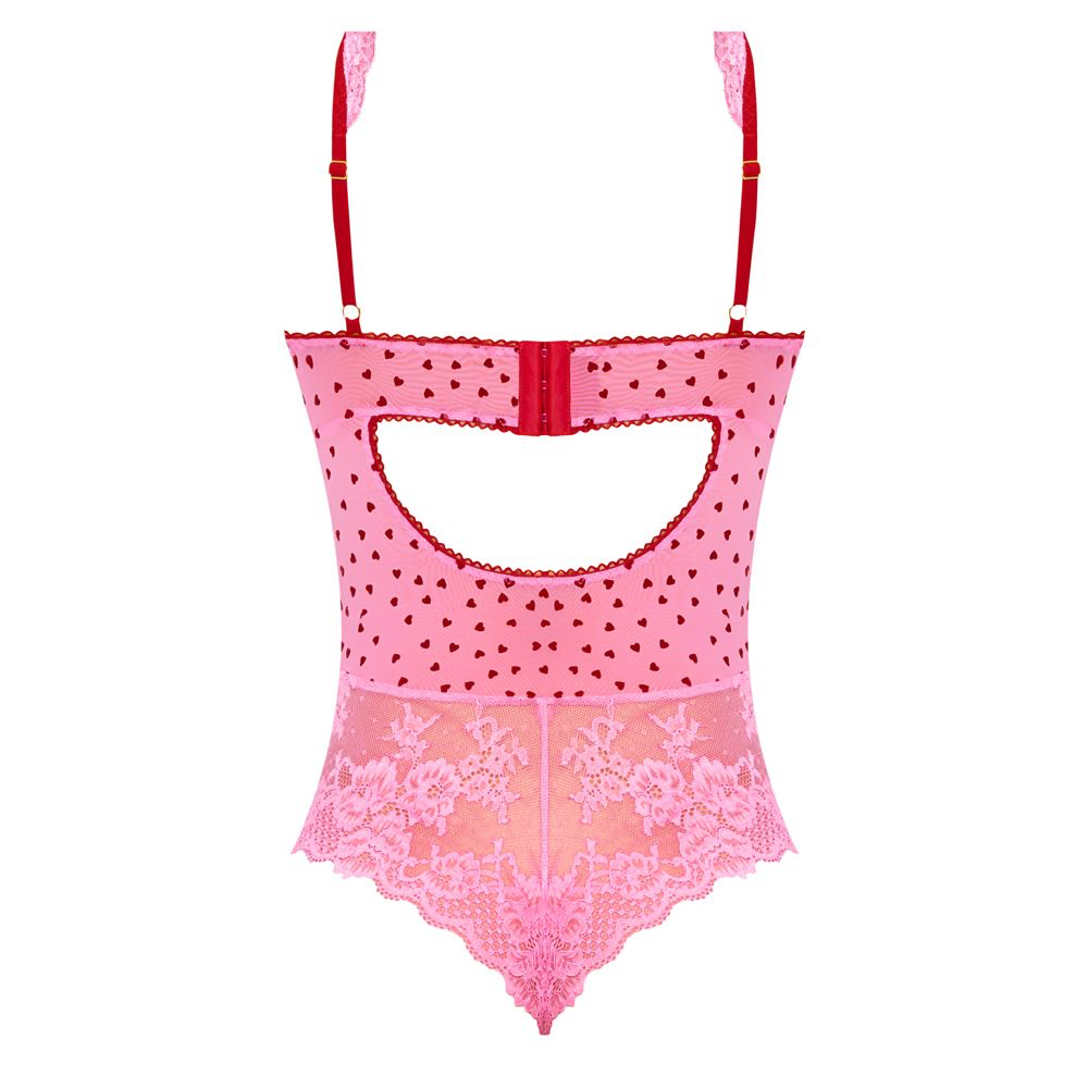 Magic Silk Tickled Pink Balconette Teddy Pink S/M