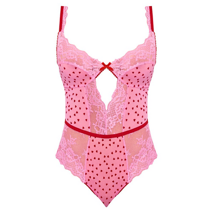Magic Silk Tickled Pink Balconette Teddy Pink S/M