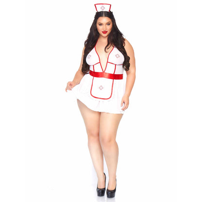 Plus Nightshift Nurse Lingerie Set