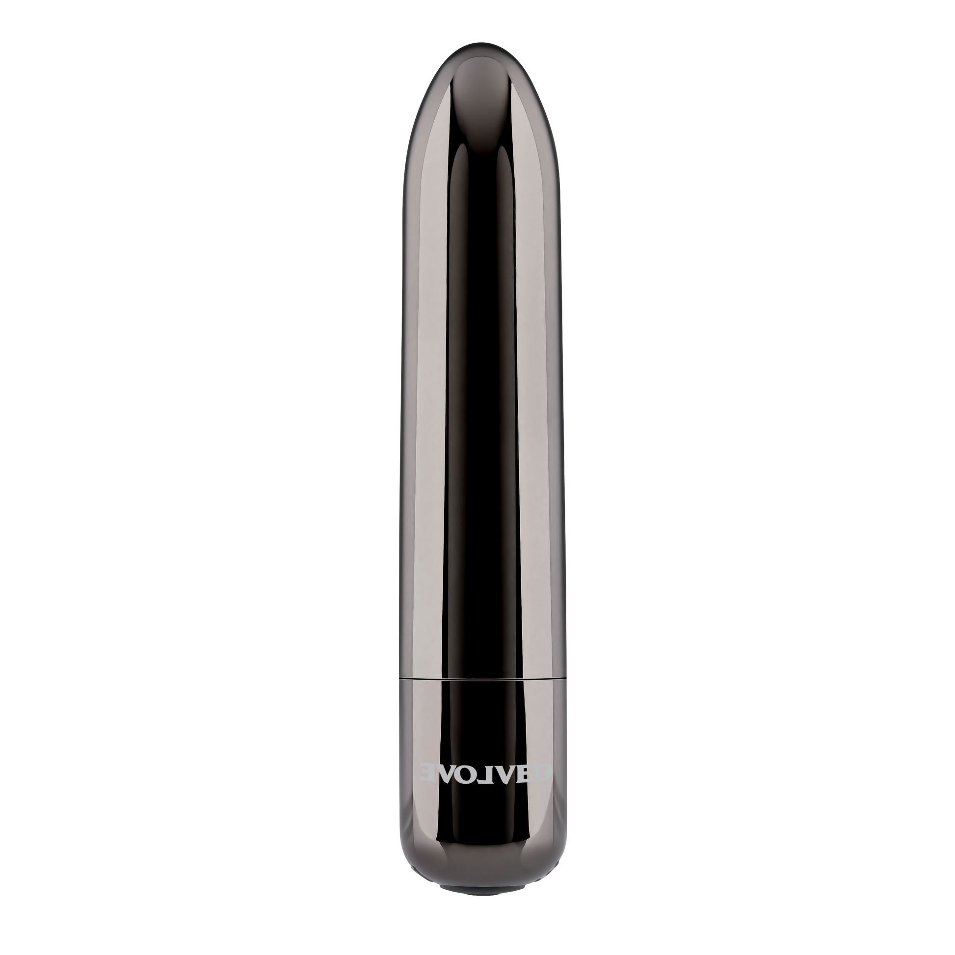 Real Simple Bullet Vibrator - Black Chrome Peachy and Banana Real Simple Bullet Vibrator - Black Chrome Peachy and Banana