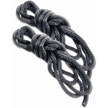 Sportsheets Sex & Mischief Silky Rope Kit Black/ Two 6 Feet Ropes