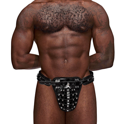 Taurus Leather Thong - One Size - Black