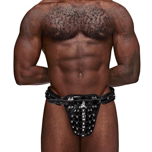 Taurus Leather Thong - One Size - Black