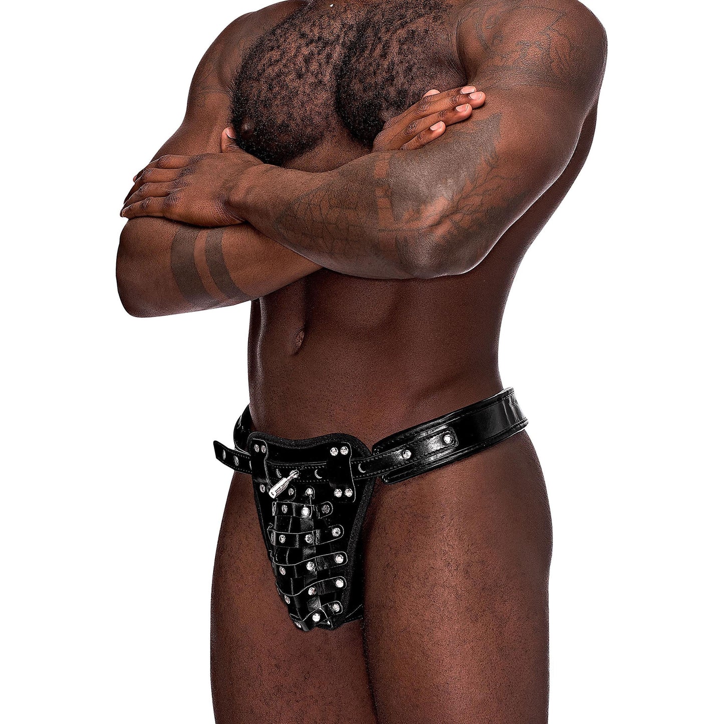 Taurus Leather Thong - One Size - Black