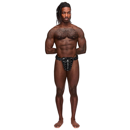 Taurus Leather Thong - One Size - Black